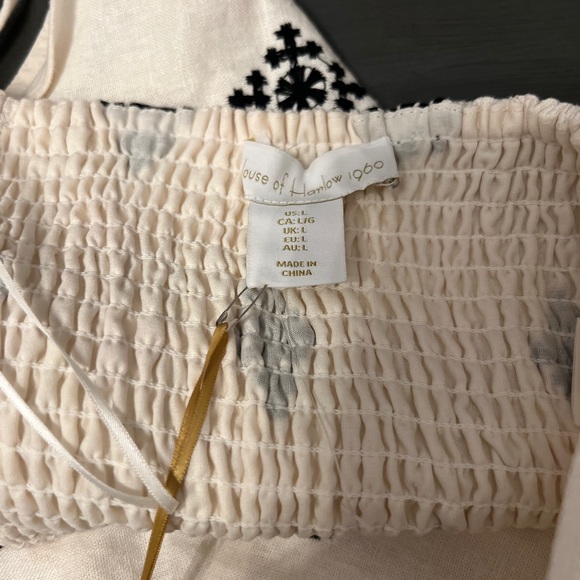 House of Harlow 1960 Cream and Black Patterned Pants - Picture 9 of 12